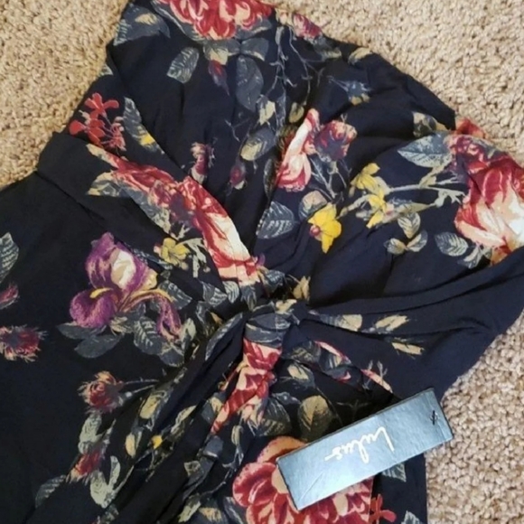 NWT Lulu's Floral Strapless Dress Size Small - Picture 5 of 6
